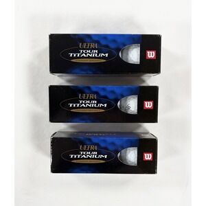 9 New Wilson Ultra Tour Titanium Straight Distance Golf Balls 3 Packs Of 3 Balls